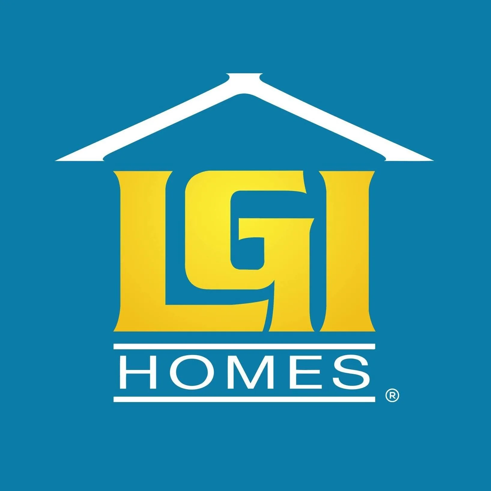 LGI Homes logo with blue background, featuring a house outline and text, symbolizing expertise in Texas MUD financing solu...